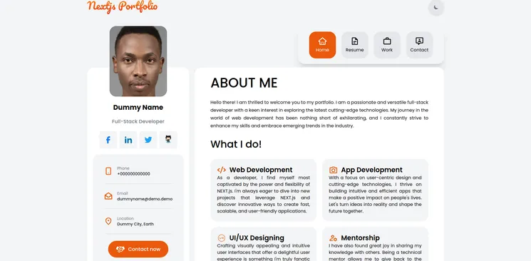 Next.js Portfolio